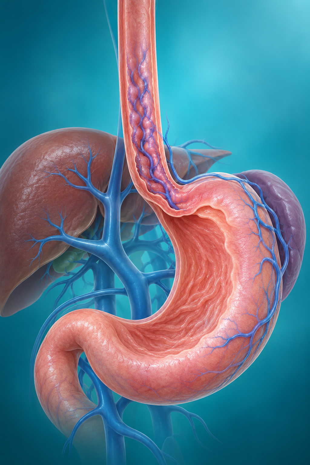 Illustration médicale digestive pour la coloscopie et la proctologie